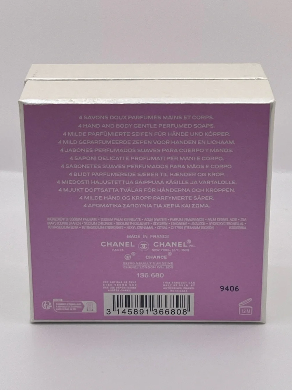 CHANEL - Chance Eau Fraiche Perfumed Soaps